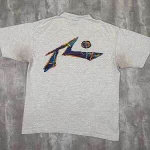 Vintage Rusty Surf T-Shirt Mens XL Gray Grunge Skater Short Sleeve Skate 90s